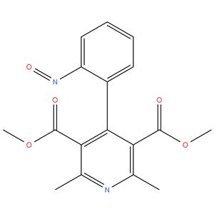 Nifedipine EP impurity B
Dimethyl 2,6-dimethyl-4-(2-nitrophenyl)pyridine-3,5-
dicarboxylate (nitrophenylpyridine analogue)