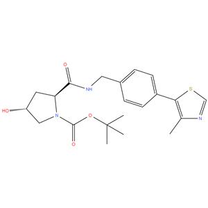 (2S,4R)-tert-butyl 4-hydroxy-2-((4-(4-methylthiazol-5-yl)benzyl)carbamoyl)pyrrolidine-1-carboxylate