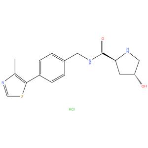 (2S,4R)-4-hydroxy-N-(4-(4-methylthiazol-5-yl)benzyl)pyrrolidine-2-carboxamide hydrochloride