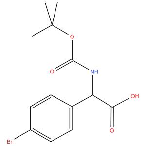 2- ( 4 - bromophenyl ) -2 - ( ( tert - butoxycarbonyl ) amino ) acetic acid
