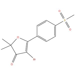 4-bromo-2,2-dimethyl-5-{4-(methylsulfonyl)phenyl}-3(2H)-furanone