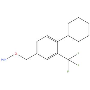 O-(4-cyclohexyl-3- (trifluoromethyl)benzyl)hydroxylamine