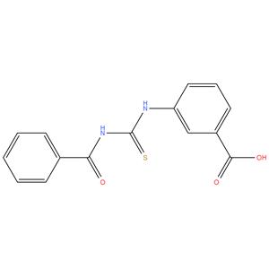3-(3-benzoylthioureido)benzoic acid