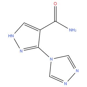 Allopurinol EP Impurity C
Allopurinol USP RC C ; 5-(4H-1,2,4-triazol-4-yl)-1H-pyrazole-4-
carboxamide