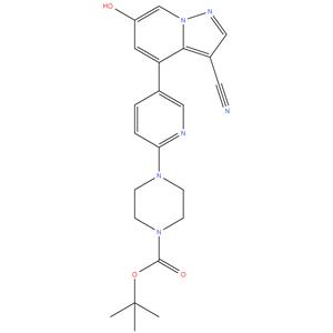 1-Piperazinecarboxylic acid, 4-[5-(3-cyano-6-hydroxypyrazolo[1,5-a]pyridin-4-yl)-2-pyridinyl]-, 1,1-dimethylethyl ester