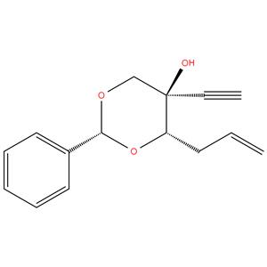 (2R,4S,5R)-4-allyl-5-ethynyl-2-phenyl-1,3-dioxan-5-ol