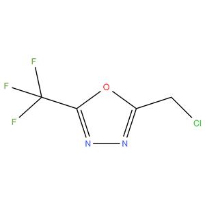 2-(chloromethyl)-5-(trifluoromethyl)-1,3,4-oxadiazole
