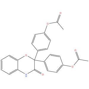 2,2-Bis(p-acetoxyphenyl)-2H-1,4-benzoxazin-3(4H)-one