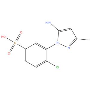1-(2-Chloro 5-Sulfo Phenyl)-3 Methyl-5 Amino Pyrazole