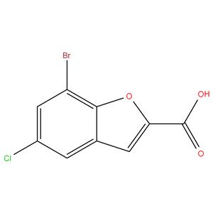 7 - bromo - 5 - chlorobenzofuran - 2 - carboxylic acid
