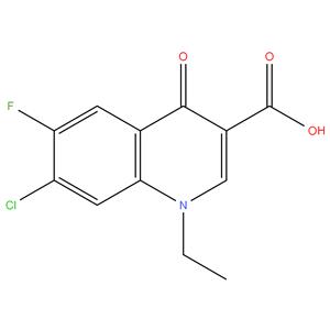 7-Chloro-6-fluoro-1-ethyl-1,4-dihydro-4-oxo-3-quinoline carboxylic acid