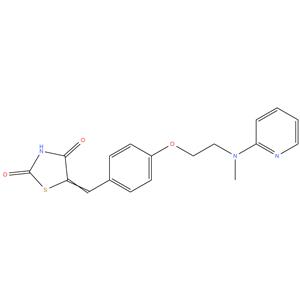 5-[4-[2-[N-methyl-N-( 2-pyridyl)-amino]ethoxy]benzylidene]thiazolidine-2,4-dione
