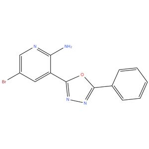 5-bromo-3-(5-phenyl-1,3,4-oxadiazol-2-yl)pyridin-2-amine