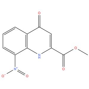 methyl 1,4-dihydro-8-nitro-4-oxoquinoline-2-carboxylate