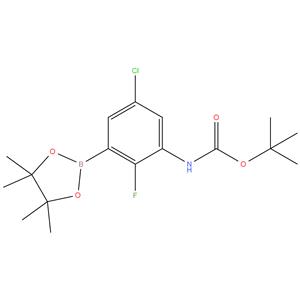 tert-Butyl 5-chloro-2-fluoro-3-(4,4,5,5-tetramethyl-1,3,2-dioxaborolan-2-yl)phenylcarbamate
