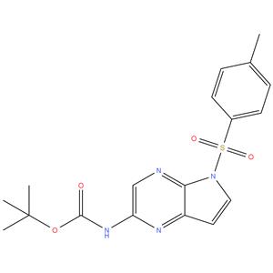 Carbamic acid, N-[5-[(4-methylphenyl) sulfonyl]-5H-pyrrolo[2,3-b] pyrazin-2-yl]-, 1,1-dimethylethyl ester