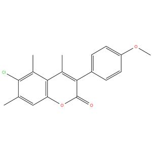 6-Chloro-3(4’-Methoxy Phenyl)-4,5,7-Trimethyl Coumarin