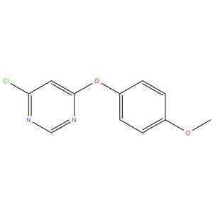 4 - chloro - 6- ( 4 - methoxyphenoxy ) pyrimidine
