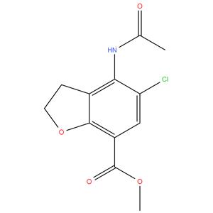 methyl 4 - acetamido - 5 - chloro - 2,3 - dihydrobenzofuran - 7 - carboxylate