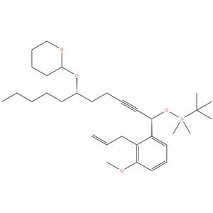 (1,1-dimethylethyl)[[(1S,6S)-1-[3-methoxy-2-(2-propenyl)phenyl]-6-[(tetrahydro-2H-pyran-2-yl)oxy]-2-undecynyl]oxy]dimethylsilane