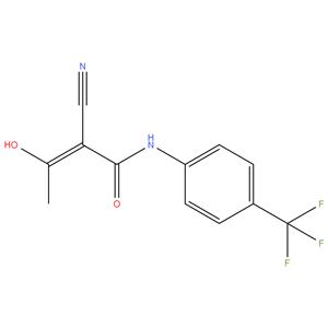 Teriflunomide
(E)-2-cyano-3-hydroxy-N-(4-(trifluoromethyl)phenyl)but-2- enamide
