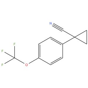 1- ( 4- ( trifluoromethoxy ) phenyl ) cyclopropane - 1 - carbonitrile