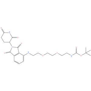 tert-butyl (2-(2-(2-((2-(2,6-dioxopiperidin-3-yl)-1,3-dioxoisoindolin-4-yl)amino)ethoxy)ethoxy)ethyl)carbamate