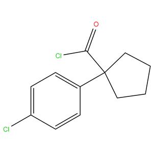 1-(4-Chlorophenyl)-1-cyclopentanecarbonyl chloride