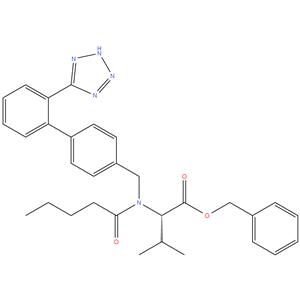 Benzyl 2(S)-(N-((2'-(1H-tetrazol-5-yl)-[1,1'-biphenyl]-4-yl)methyl)pentanamido)-3-methylbutanoate