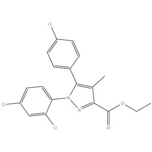 Ethyl 5-(4-chlorophenyl)-1-(2,4-dichlorophenyl)-4-methylpyrazole-3-carboxylate
