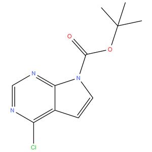 tert - butyl 4 - chloro - 7H - pyrrolo [ 2,3 - d ] pyrimidine - 7 - carboxylate