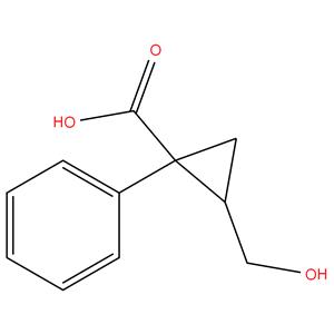 2-(hydroxymethyl)-1-phenylcyclopropanecarboxylic acid