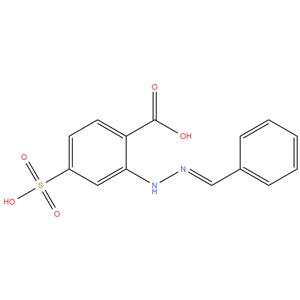 2-[(phenylmethylene)hydrazino]-4-sulfobenzoic acid