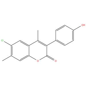 6-Chloro-4,7-Dimethyl-3(4-Hydroxy Phenyl) Coumarin