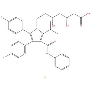 (betaR,deltaR)-2,3-Bis(4-fluorophenyl)-beta,delta-dihydroxy-5-(1-methylethyl)-4-[(phenylamino)carbonyl]-1H-pyrrole-1-heptanoic acid calcium salt (2:1)