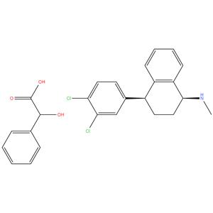 cis-(1S,4S)-N-Methyl-4-(3,4-Dichlorophenyl)-1,2,3,4-Tetrahydro-1-Naphthalenamine Mandelate