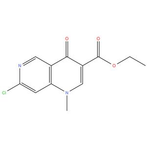 Ethyl 7-chloro-1,4-dihydro-1-methyl-4-oxo-1,6-naphthyridine-3-carboxylate