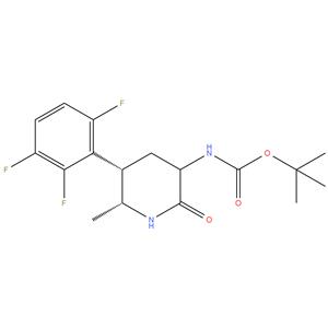 tert-butyl ((5S,6R)-6-methyl-2-oxo-5-(2,3,6-trifluorophenyl)piperidin-3-yl)carbamate