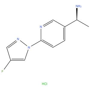(S)-1-(6-(4-Fluoro-1H-pyrazol-1-yl)pyridin-3-yl)ethan-1-amine dihydrochloride