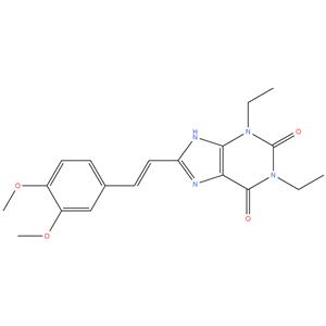 (E)-8-(3,4-dimethoxystyryl)-1,3-diethyl-3, 7dihydro-1H-purine-2, 6-dione