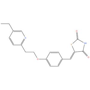 (Z)-5-(4-(2-(5-ethylpyridin-2-yl)ethoxy)benzylidene)thiazolidine-2,4-dione

Molecular Formula: C19H18N2O3S  
Molecular Weight: 354.42