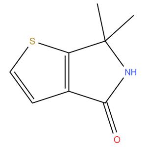 6,6 - dimethyl - 5,6 - dihydro - 4H - thieno [ 2,3 - c ] pyrrol - 4 - one