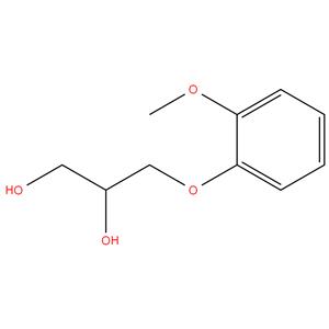 Guaifenesin
Ranolazine Related Compound 2;3-(2- methoxyphenoxy)propane-1,2-diol