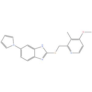 2-(4-Methoxy-3-methyl-pyridin-2-ylmethylsulfanyl)-5-pyrrol-1-yl-1H-benzoimidazole