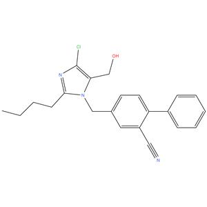 2-Butyl-4-chloro-1-[(2'-cyanobiphenyl-4-yl)-methyl]-5-(hydroxymethyl)imidazole