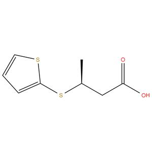 (3S)-3-(2-thienylthio)butyric acid