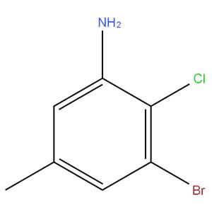3-BROMO-2-CHLORO-5- METHYL ANILINE