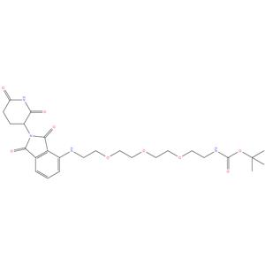 tert-butyl (2-(2-(2-(2-((2-(2,6-dioxopiperidin-3-yl)-1,3-dioxoisoindolin-4-yl)amino)ethoxy)ethoxy)ethoxy)ethyl)carbamate