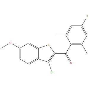 3-Chloro-6-Methoxybenzo [b] Thiophen-2-Yl)
(4-Fluoro-2,6 Dimethyl phenyl) Methanone