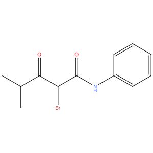2-bromo-4-methyl-3-oxo-pentanoic acid phenylamide